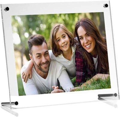 China Ultra-thin 8 x 10 Wall Mount Interior Photo Frames Clear Floating View for Document Certificate Artwork for sale