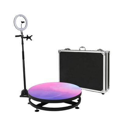 China 2021 Hot Sale Stainless Steel Live Wedding Backdrop Led Fill Light 360 Automatic Photo Booth for sale