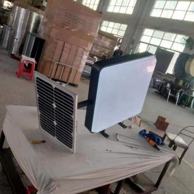 China Energy Saving Outdoor Custom Acrylic Led Advertising Display Light Box Solar Lighting Sign for sale