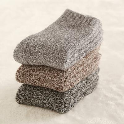 China Men Antibacterial Super-Thick Winter Woolen Casual Thermal Smart Socks for sale