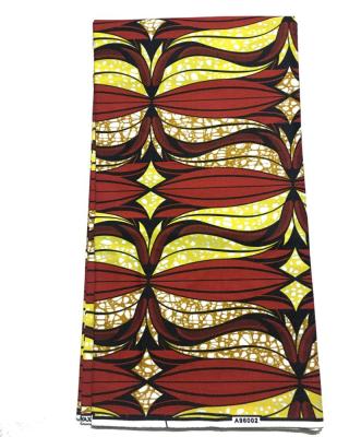 China Hot Selling African Cotton Waterproof 100% Wax Prints Real Fabric Wax 6yards Wholesale Real Wax for sale