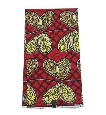 China NEW 2021 Waterproof Ankara Wax Fabric 100% Cotton 6 Yards Superb African Wax Print Fabric for sale