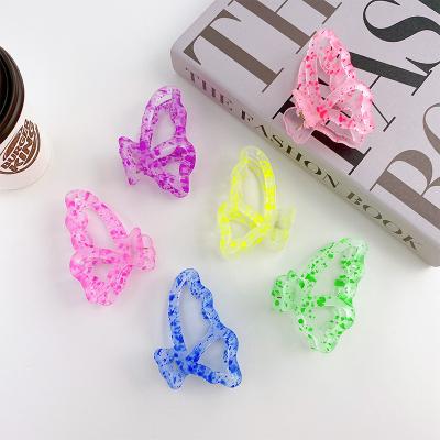 China 2021INS Cute Big Girls' Hair Decoration 2021INS Hair Claw Hair Clip Transparent Acrylic Cute Hair Claw Clips for sale