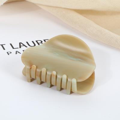 China Round Frosted Matte Claw European and American Fashion Acetate Style Korean Women's Hair Clips Small for sale