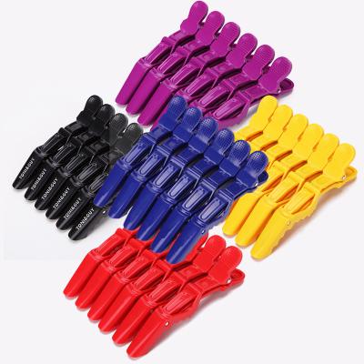 China Wholesale Salon Hair Styling Clips Sectioning Alligator Plastic Hair Clips For Woman Custom Made for sale