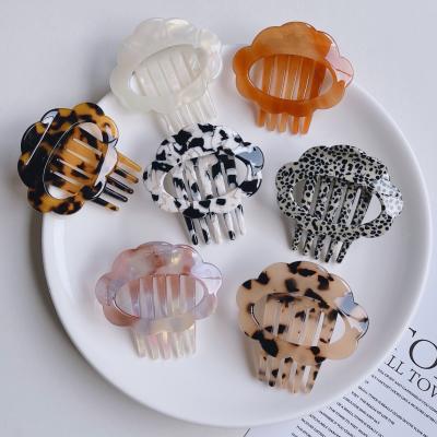 China Hot Korean New Version Salon Acetate Decorative Hair Accessories Lazy Insert Hair Comb for sale