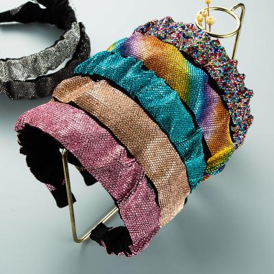 China European and American style factory wholesale girls knitted headband women's luxury headband party sun for sale