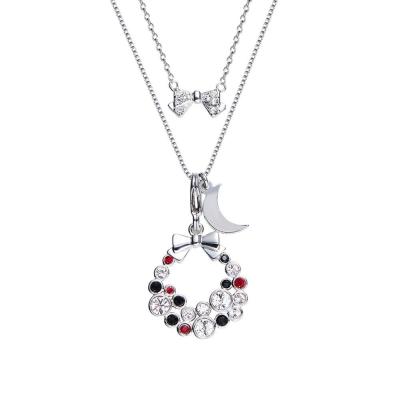 China Hot FASHIONABLE Wholesale 925 Sterling Silver Christmas Necklace 925 Necklace Jewelry for sale