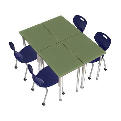 China School Furniture Modern Wooden Student Desk And Chair Adjustable Chair And Desk For School for sale