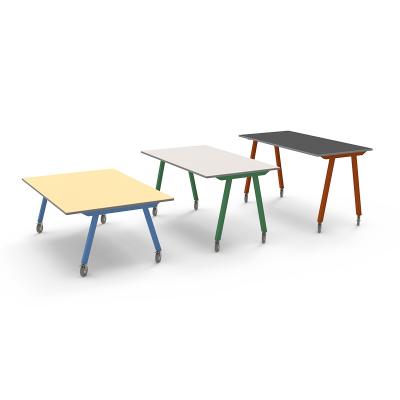 China Makerspace Fixed Height Table School Furniture For Kids Mobile Activity Table for sale