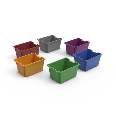 China Durable School Furniture Classroom Basket Box For Storage Basket With Handles Storage Boxes Bins for sale