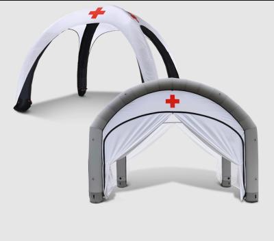 China Eco-Friendly Medical Inflatable tents Air Dome medical mobile hospital medical testing and screening facilities med care health center tent for sale