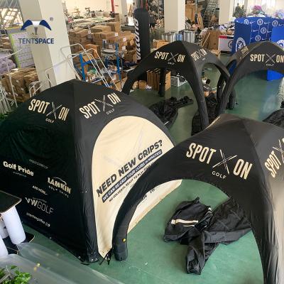 China Inflatable structure are durable and portable trade show inflat motor sport Beach tent Inflatable SPIDER Tent for events outdoor with logo for sale