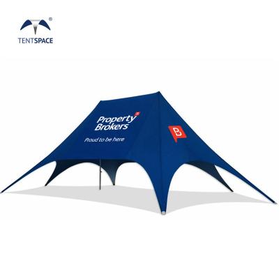 China UV Resistance factory Custom stretch tent Star shaped canopy marquee outdoor tent for promotion trade shows events for sale