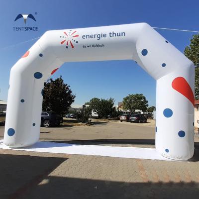 China Portable Heat-transfer printing inflatable archs custom size inflatable arches pneu customized color inflatable santa arch for race for sale