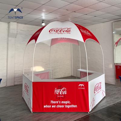 China UV Resistance Attractive Trade show canopy equipment outdoor pavilion events dome tent exhibition display kiosk for sale