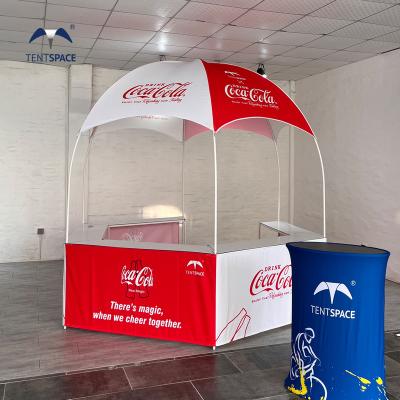 China Waterproof custom sign logo Collapsible booth display kiosk gazebo outdoor tent gazebo dome tent for sale for sale