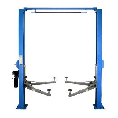 China Clear Car Lift Two Post Double Mid Rise Floor Gantry Lift 4000kg for sale