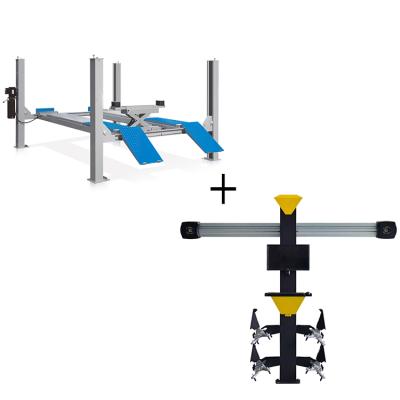 China four post car lifts and alignments 4300*600*850 combined (1pc) for sale