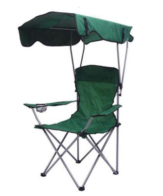 China Modern Hot Selling Portable Backpack Folding Beach Chair With Sunshade  Foldable Outdoor And Garden Chair Fishing Picnic Camping for sale