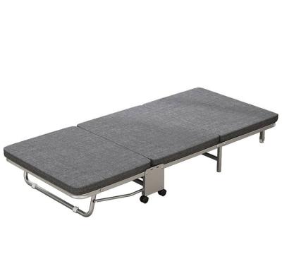 China Foldable Latex mat folding lunch bed Temporary outdoor rest bed for office rest and accompanying for sale