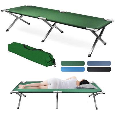 China Outdoor Camping Hiking Travelling In Stock Customized Logo Ultralight Outdoor Folding Thickened Camping Bed Sleeping Beds for sale