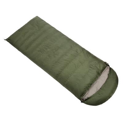 China Camping Activity Outdoor Camping Sleeping Bag Mountaineering Training Lunch Break Duck Down Filling All-season Adult Envelope Sleeping Bag for sale