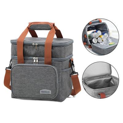 China Insulated Double Bag Lunch Outdoor Camping Cooler 12L Large Waterproof Insulated Cooling Backpack Picnic Camping Backpack Freezer Bag for sale