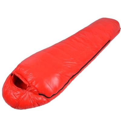 China Mummy Factory direct sales of adult mummy down camping thickened warm and cold resistant duck down sleeping bags for sale