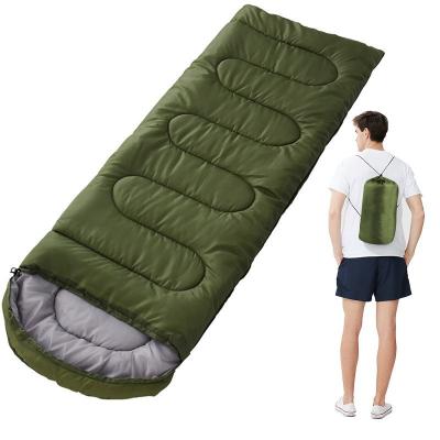 China Envelope Type Factory Direct Sales Spring and Autumn Outdoor Tourism Leisure Camping Single and Double Adult Envelope Sleeping Bag for sale