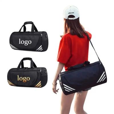 China DAY BACKPACK Custom LOGO Swimming Fitness Bag One Shoulder Travel Duffel Bag Yoga Cylinder Duffle Gym Bag with Shoes Compartment for sale