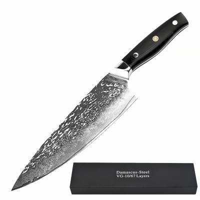 China Durable Factory Wholesale Sharp Steel Blade Kitchen Chef's Damascus Knife for sale