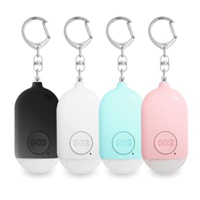 China Self Defense Personal Personal Alarm Products Security Key Chain With Emergency LED Flashlight Personal Security Alarm for sale