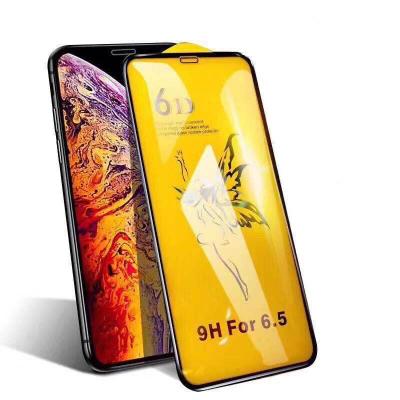 China Guangzhou Manufacturer High Quality High Quality 6D Tempered Glass For iPhone 11 Pro Max Full Coverage Screen Protector for sale