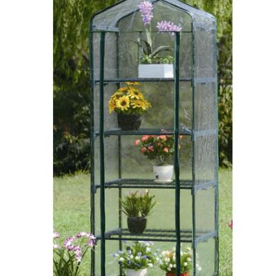 China Good Quality Easily Assembled Mini Garden 5 Tier Greenhouse With PVC Coating for sale