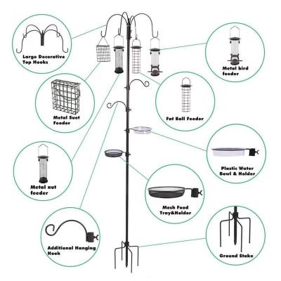 China 2021 factory hot sale non-automatic luxury metal bird feeding station and bird feeder for sale