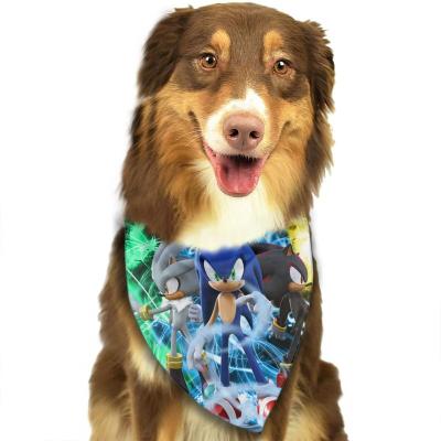 China Viable Supplies Animation Clothing Pet Cat And Dog Pet Scarf Multicolor Triangle Scarf Saliva Towel for sale