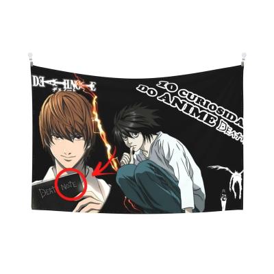 China Simply Death Note Wall Decor Bedroom Wall Hanging Tapestry Hot Anime Tapestry 2021 for sale