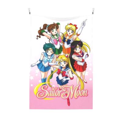 China 2021 Simply Sailor Moon Tapestry Wall Decor Bedroom Wall Hanging 3D Hot Tapestry Printing Sailor Moon Anime Luxury Tapestry for sale