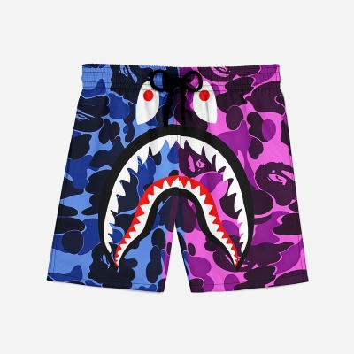 China Viable Custom Hot Selling Custom Made Men's 3D BAPE LOGO Beach Sports Short Fashion Beach Pants BAPE Casual Pants for sale