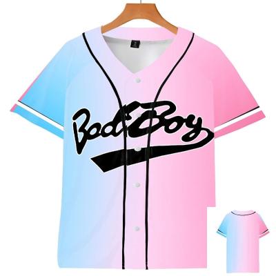 China 2022 hot sale new custom made baseball t-shirt sportswear baseball uniform antibacterial buttons baseball t-shirt tank top baseball best for sale