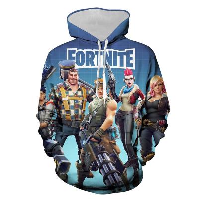 China Anti-wrinkle game fortnite picture hoodies hip hop women/men sleeve jacket figure women/men fortnite jacket loose custom print hoodie for sale