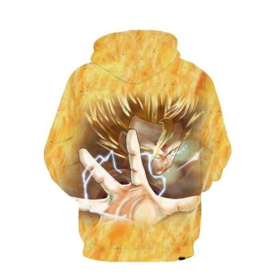 China 2021 Anime Son Goku Anime Son Goku New Anime Hoodie 3D Blood Fall Autumn Digital Printing Pullover Sweatshirt Hoodies for sale