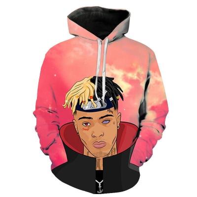 China custom Anti-wrinkle 3D printed design hoodies xxxtentacion fashion plus size men's sweatshirts and hoodies for sale