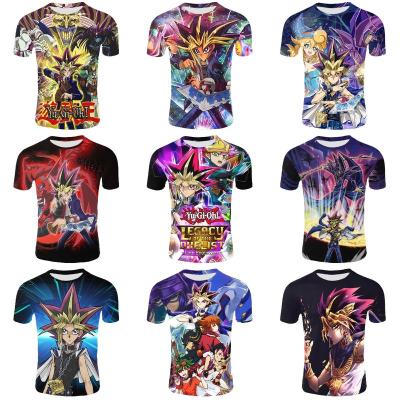 China Anti-wrinkle 3D printed yugioh T-shirts designs fashion mens womens yugioh game t-shirts yugioh boys and girls designer casual t-shirts for sale