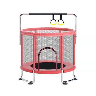 China With Protective Net Mini Toddler Trampoline With Enclosure Indoor Outdoor Recreational Trampolines With Basketball Hoop for sale