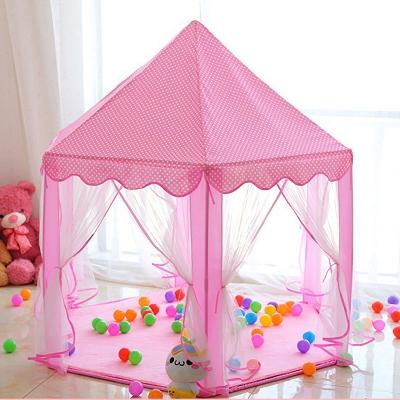 China Sports Play Kids Baby Play Tent Princess Castle Tent With LED Light Kids Play Tents Baby House for sale