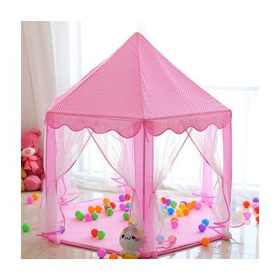 China Portable Folding Princess Play Tent Pop Toy Hot Selling Kids Castle Inflatable Hexagonal Rose Game Castle Room Up Toy Tents For Children Reading for sale