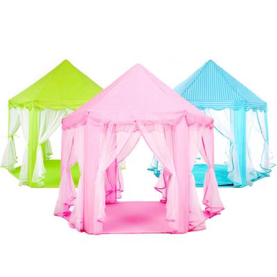 China Toy New Play House Game Inflatable Tent Toys Portable Folding Tents Toy For Kids Princess Folding Tent Castle Gifts for sale