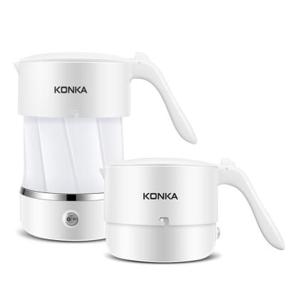 China Keep Hot Konka 0.5L Mini Travel Kettle Cooker Coffee Kettle Collapsible Electric Kettle for sale